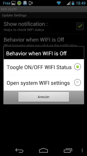 Wifi on/off - Widget Screenshot 3