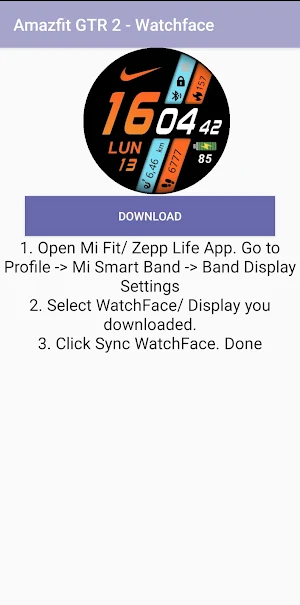 amazfit gtr 2 watch face Screenshot 1