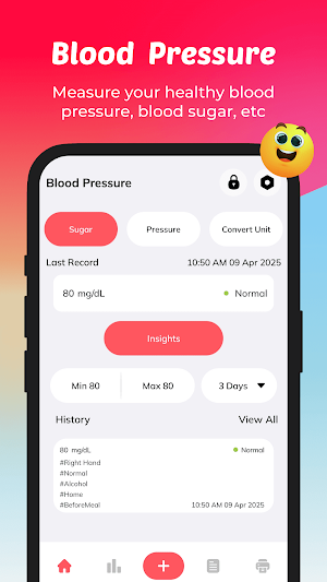 Blood Pressure Record Screenshot 0
