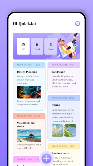 QuickJot: Notebook Screenshot 1