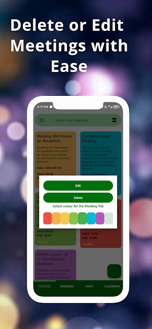 Meeting Reminder Screenshot 1
