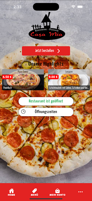Pizzeria Casa Mia Neunkhausen Screenshot 0