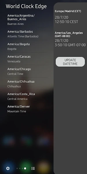 World Clock Edge Screenshot 2