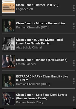 Cleand Bandit Musick player Screenshot 2