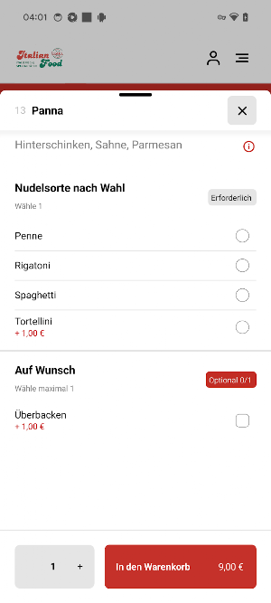 Italian Food Screenshot 3