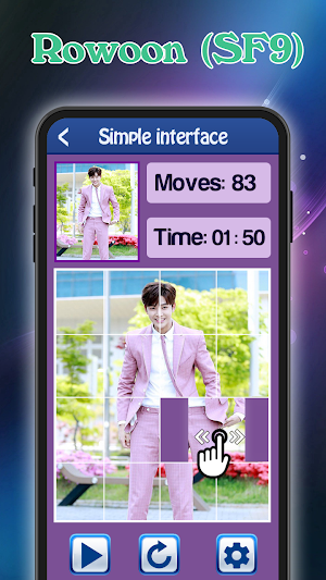 Slide Puzzle Rowoon (SF9) Game Screenshot 1