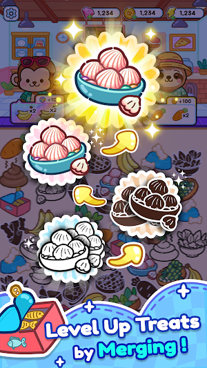 Capy Cook: Stickers & Merge Screenshot 1