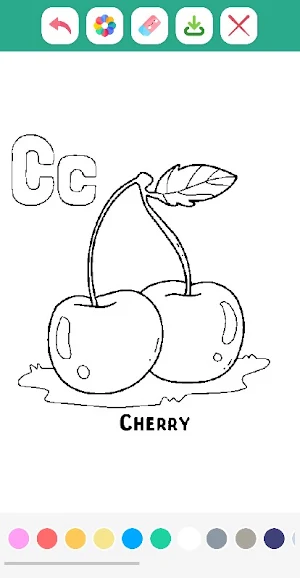 Tropical Fruits Coloring Book Screenshot 2