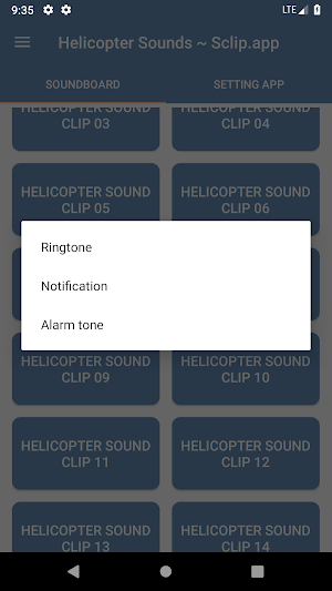 Helicopter Sound Collections ~ Sclip.app Screenshot 2