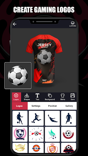 Football Jersey Maker- T Shirt Screenshot 2
