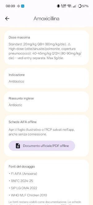 Dose Pediatrica Screenshot 1