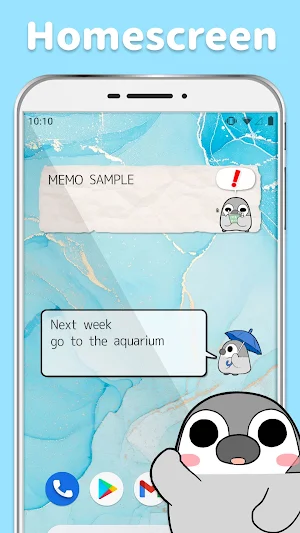 Pesoguin Memo Pad Penguin note Screenshot 0