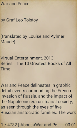 War and Peace by Leo Tolstoy Screenshot 2