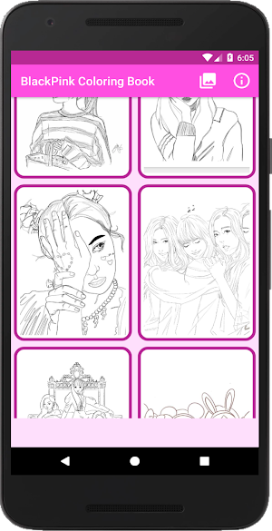 BlackPink K-Pop Coloring Books Screenshot 1