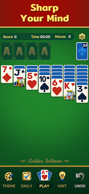 Golden Solitaire Classic Game Screenshot 0