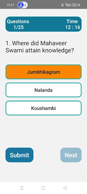 Ancient Indian History Quiz Screenshot 1