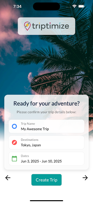 Triptimize Screenshot 1