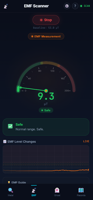 Smart Metal Scanner -EMF&Ghost Screenshot 3