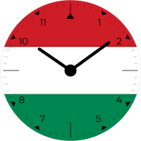 Hungary Analog Watch Face