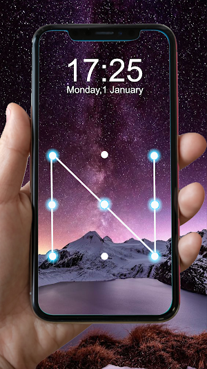 Pattern Lock Screen Screenshot 0