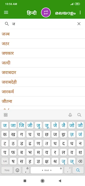 Hindi Malayalam Dictionary Screenshot 0