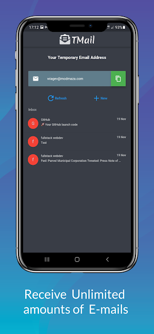 TMail : temp mail Screenshot 1