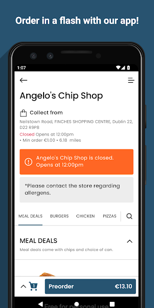 Angelo's Chip Shop Clondalkin Screenshot 0