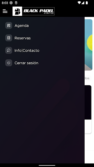 Black Padel Center Screenshot 1
