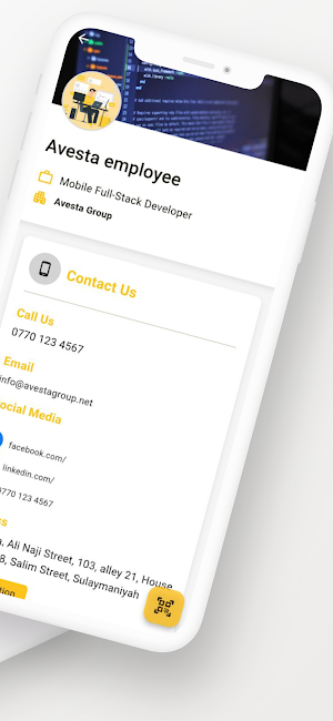 Digital Business Card Screenshot 1