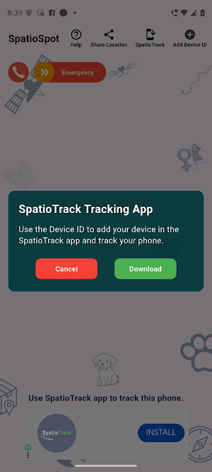 SpatioSpot: Share GPS Location Screenshot 3