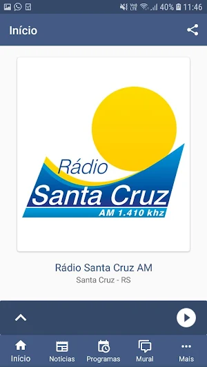 Rádio Santa Cruz AM Screenshot 1
