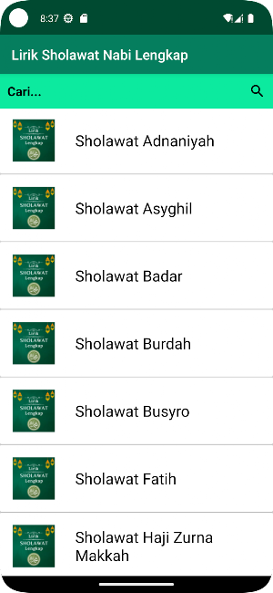 Lirik Sholawat Nabi Lengkap Screenshot 0