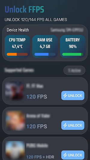 Unlock FFPS 120/144Hz Pro Screenshot 0