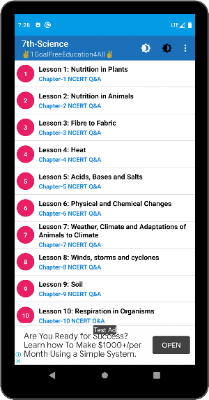 7th class science solution ncert | Notes Screenshot 1