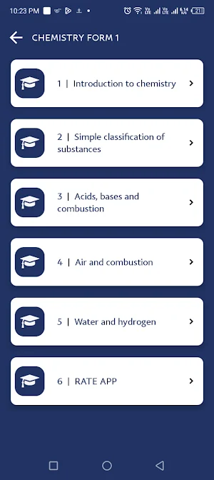 CHEMISTRTY FORM 1 NOTES Screenshot 0