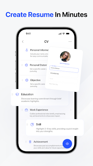 CV Maker and AI CV Builder Screenshot 2
