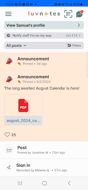LuvNotes Screenshot 1