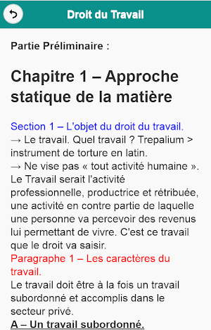 Droit du Travail Screenshot 1