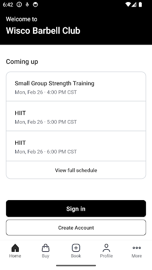 Wisco Barbell Club Screenshot 1