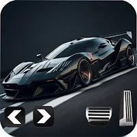 Racing fast car