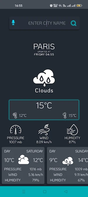 Weather Forecast Screenshot 1