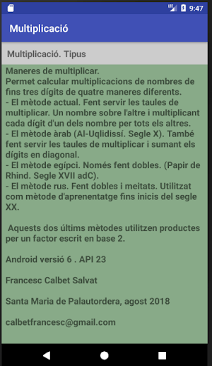 Multiplicació Screenshot 1