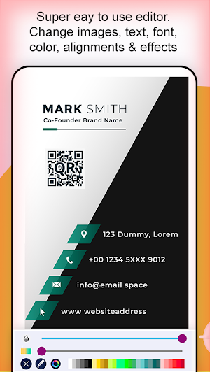 Digital Business Card Maker Screenshot 2