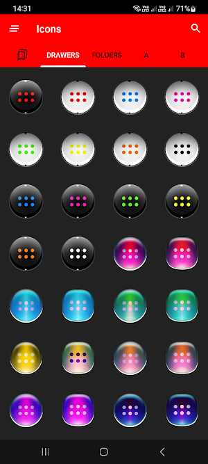 Dx Black Colorful Icon Pack Screenshot 2