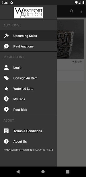 Westport Auction Screenshot 3