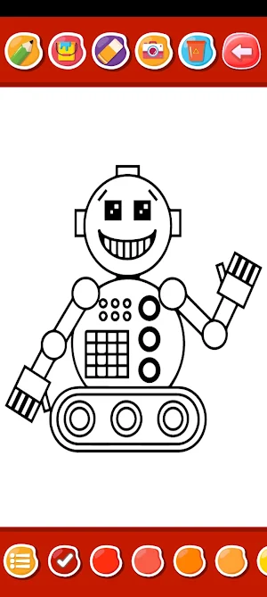 Robot Coloring Book Screenshot 3