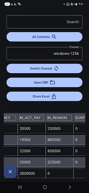 DBF Reader Screenshot 0