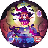 BFF36- Halloween Witches & Cat