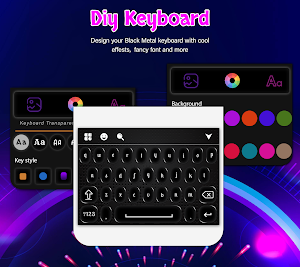 Black Metal Keyboard & Themes Screenshot 1