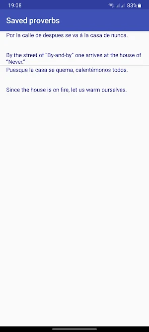 Spanish Proverbs & Quotes Screenshot 2